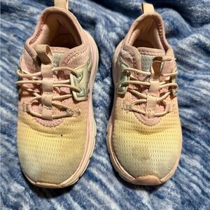 ❄️🐣Stylish Pink and Yellow Kids Sneakers